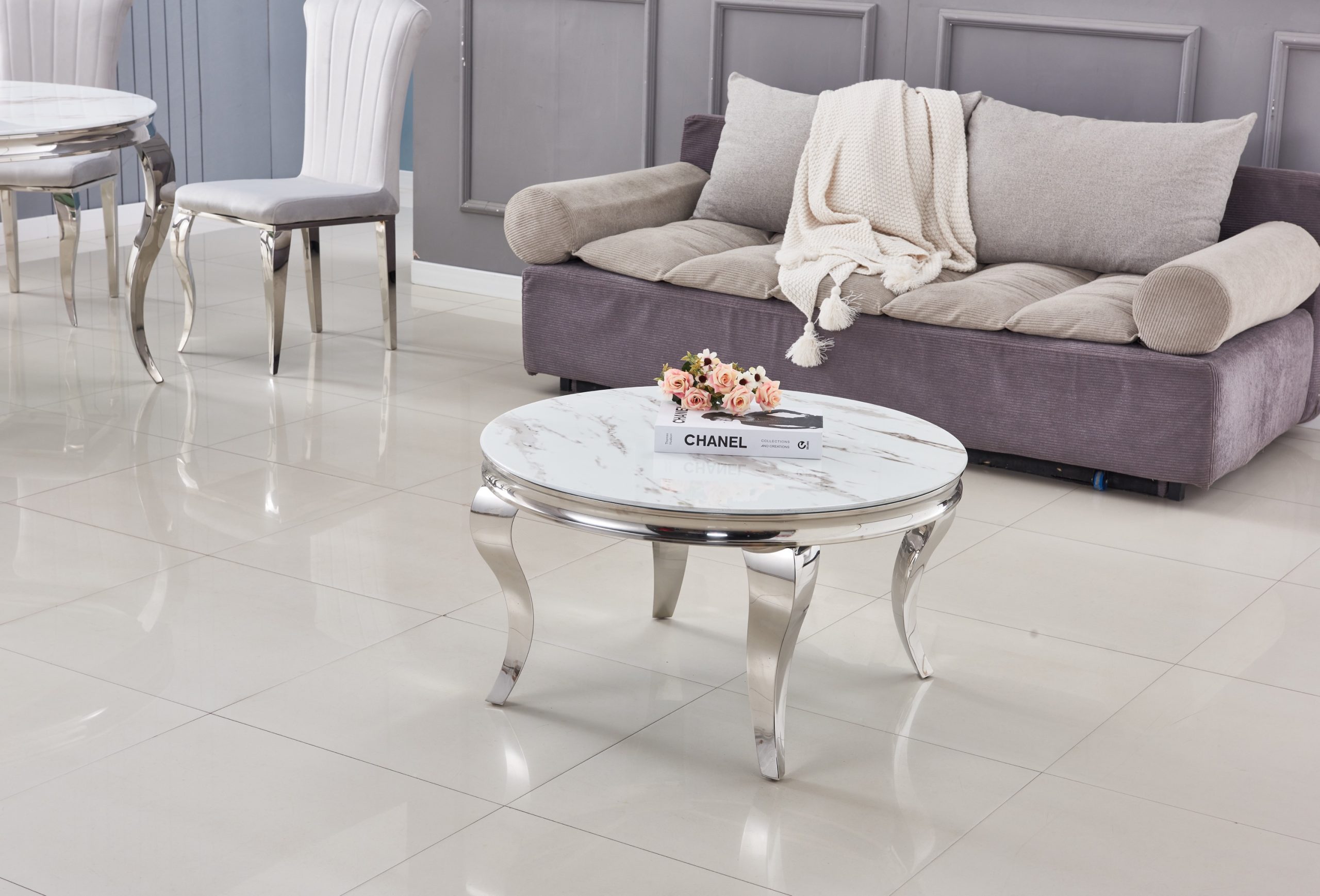 TABLE BASSE BAROQUE RONDE – Image 3