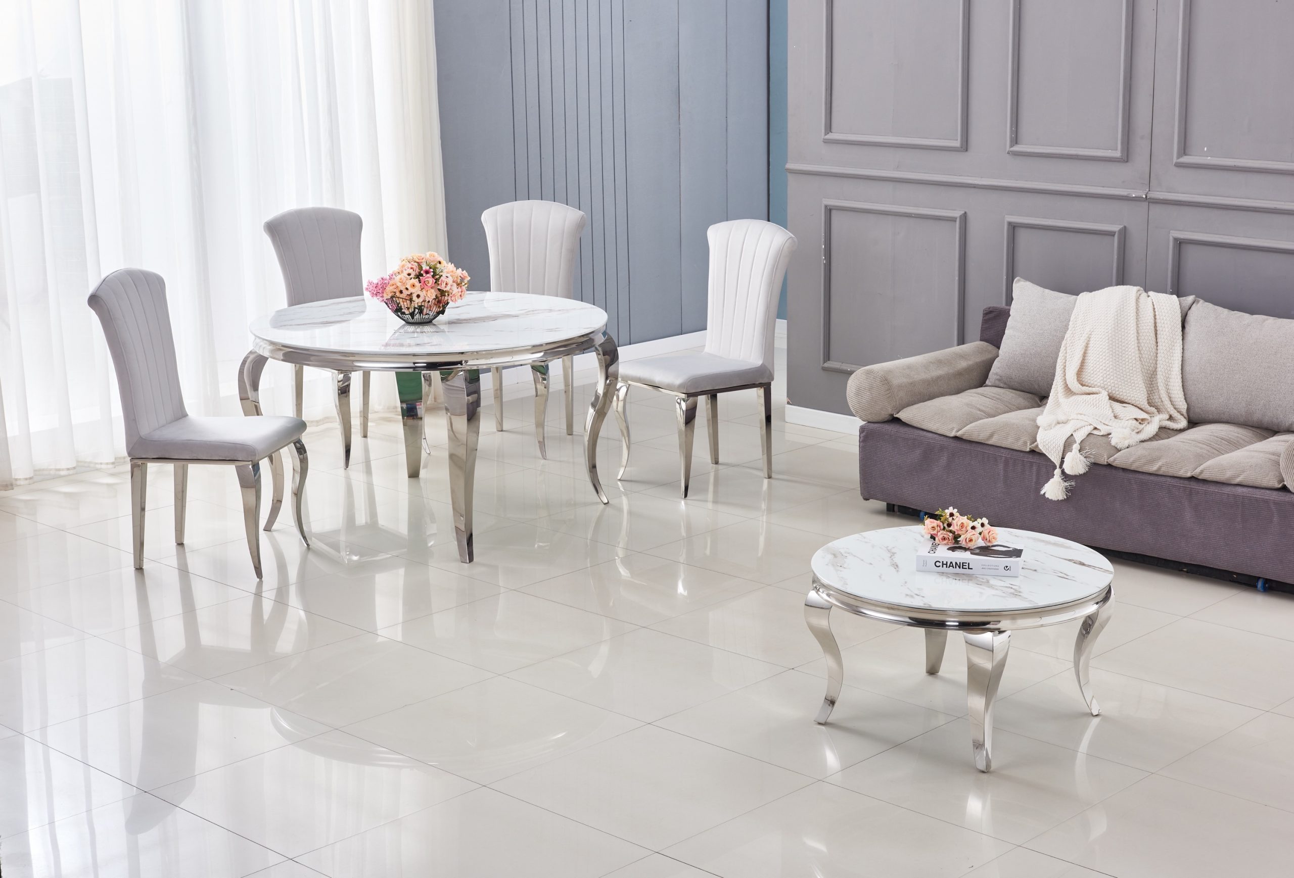 TABLE BASSE BAROQUE RONDE – Image 4