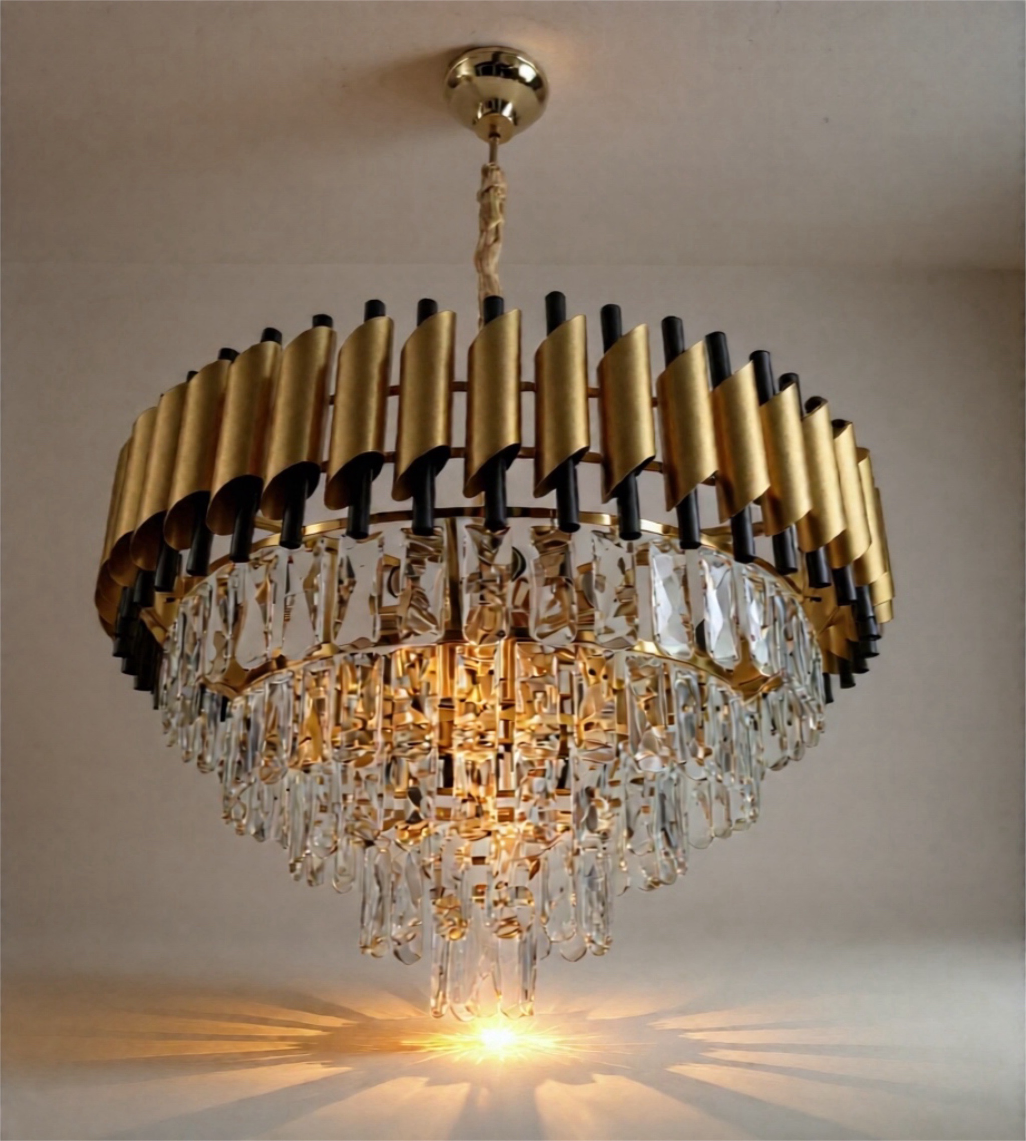 Lustre avec cristal Bas
