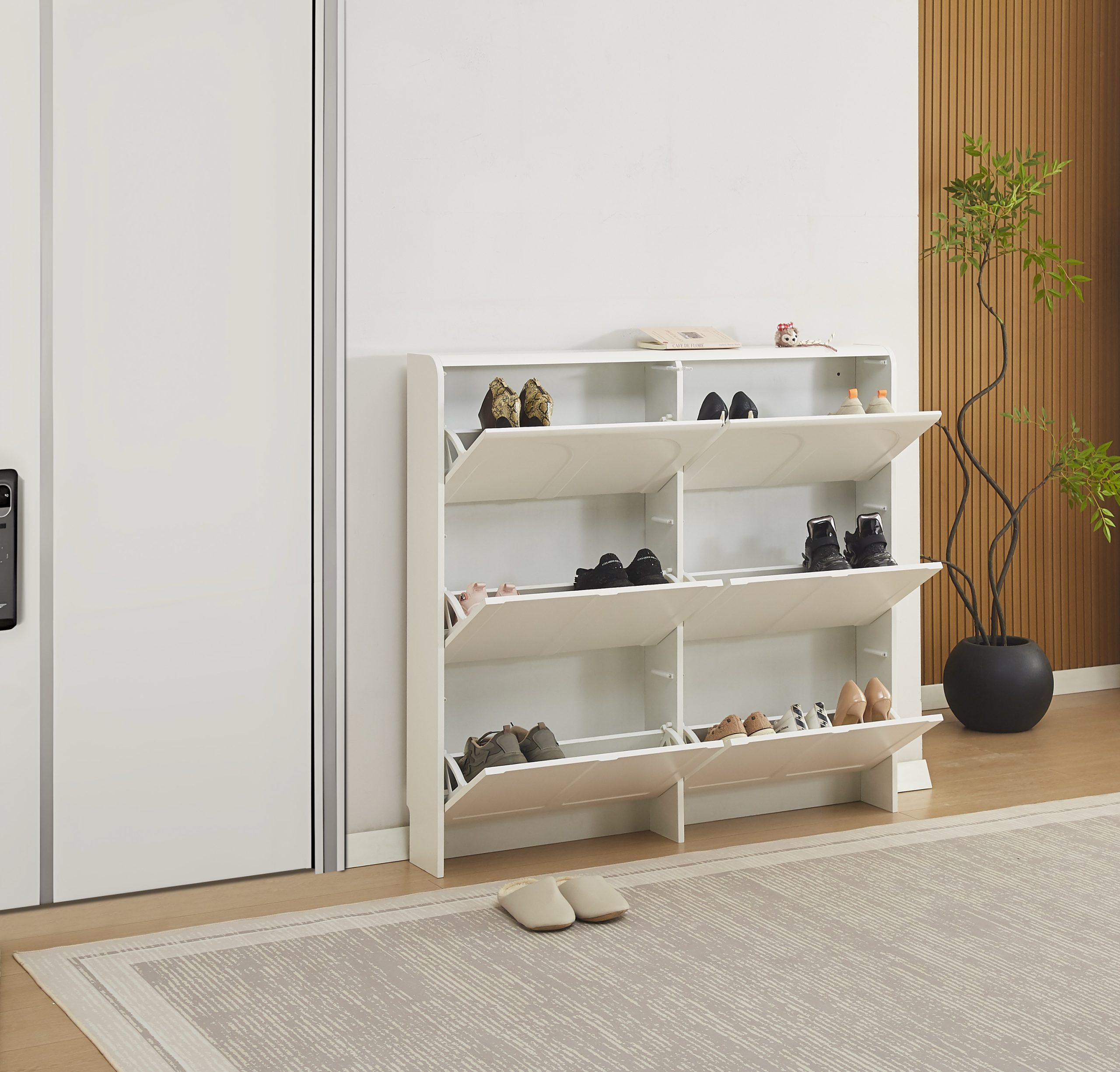 MEUBLE A CHAUSSURES BLANC BEYROUTH B – Image 2