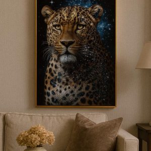 Toile Murale Léopard Réaliste - Grand Format, Déco Nature Sauvage